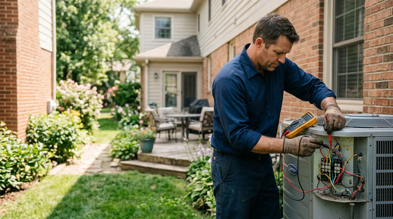 HVAC technician working near Coal Creek, CO